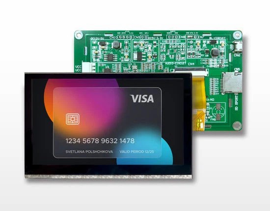 TFT od 4,3 inča sa zaslonom osjetljivim na dodir